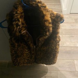Jcrew leopard vest